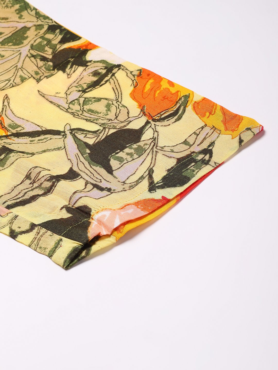 Cation Yellow Floral Night Suit