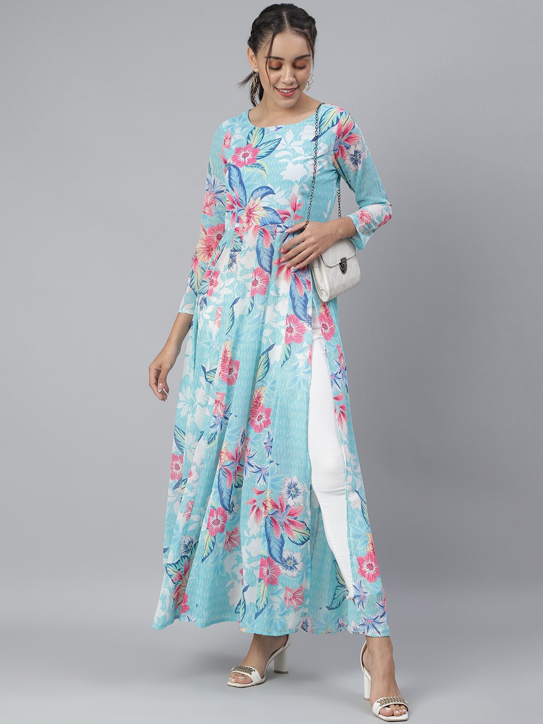 SCORPIUS Blue Front slit Longtop