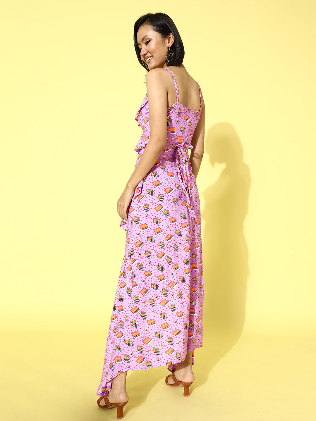 SCORPIUS Rayon Printed Maxi Dress