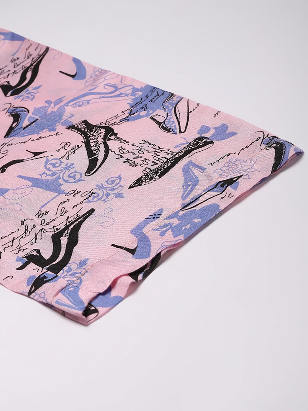 Cation Pink Printed Night Suit