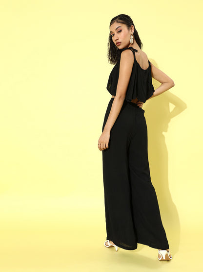 Cation Solid Black Clothing Set