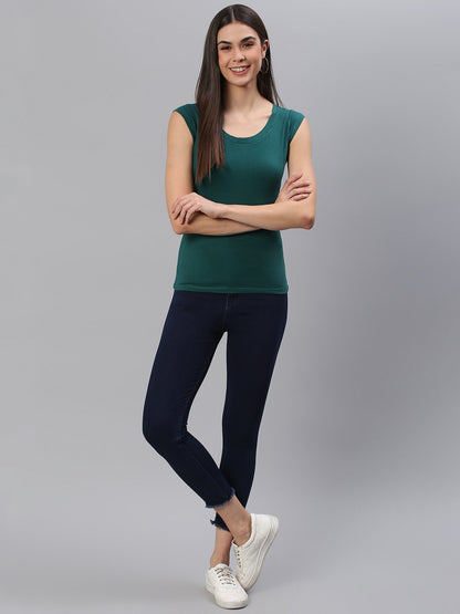 Dark Teal Solid Top