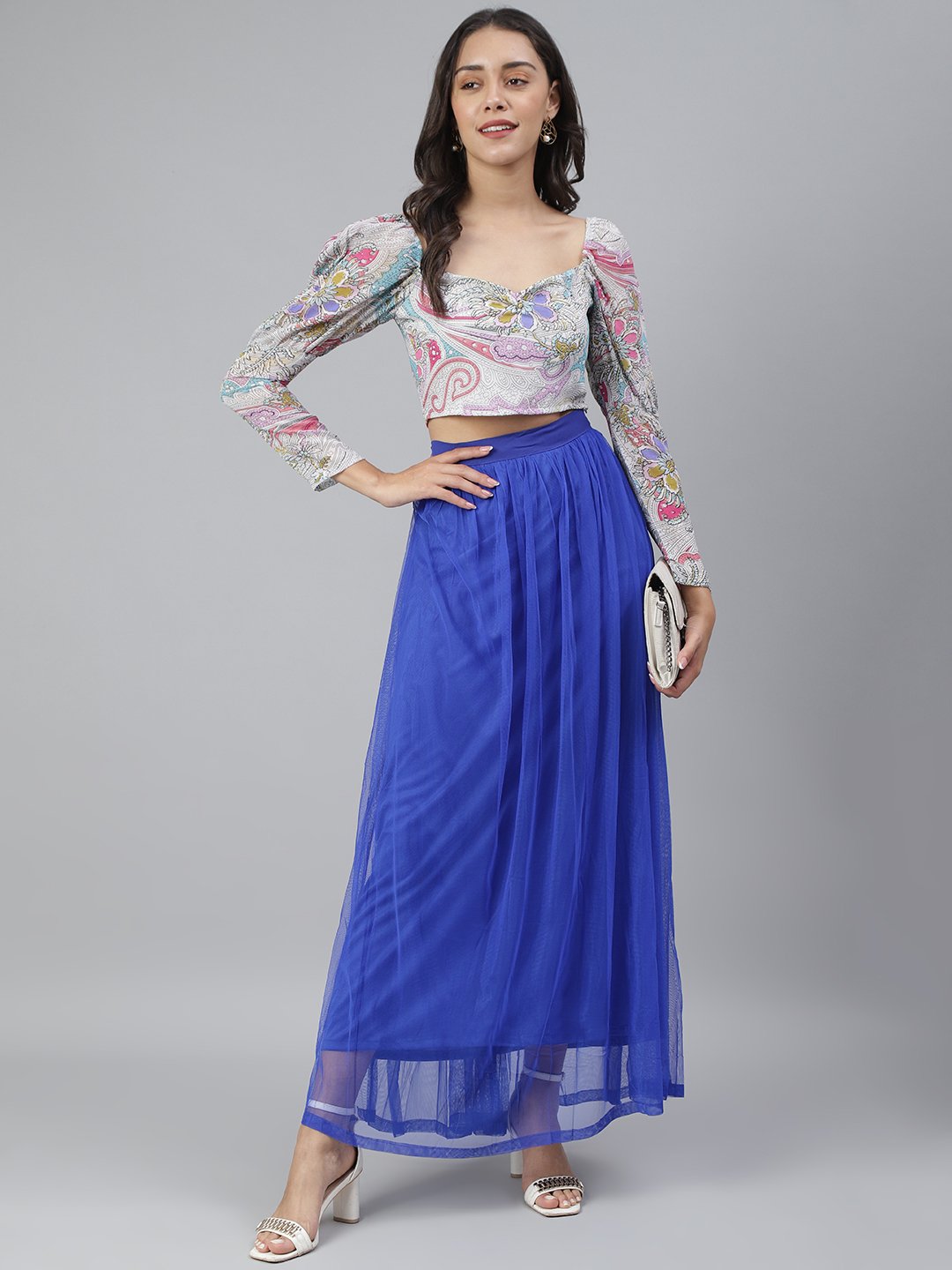 SCORPIUS Multicolor Printed croptop
