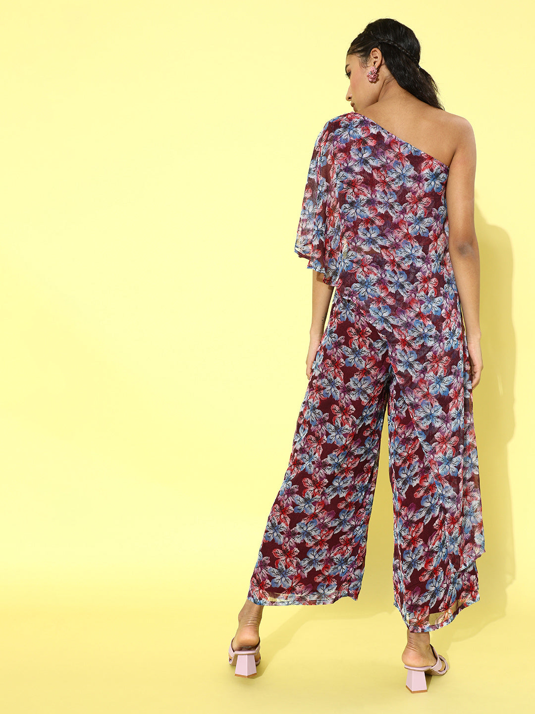 Cation Printed Maroon Clothing Set