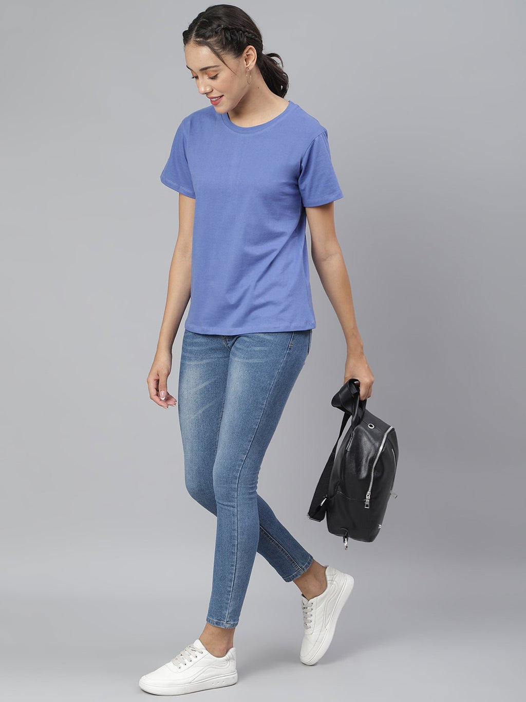 SCORPIUS Purple Loose Fit Tshirt