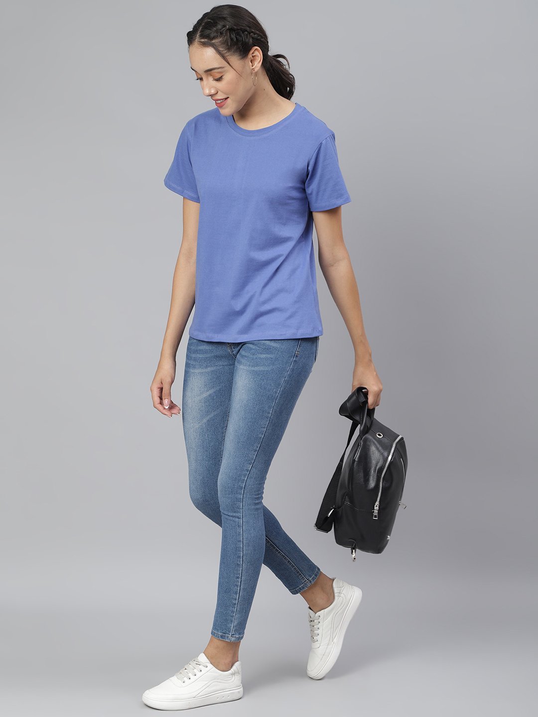 SCORPIUS Purple Loose Fit Tshirt