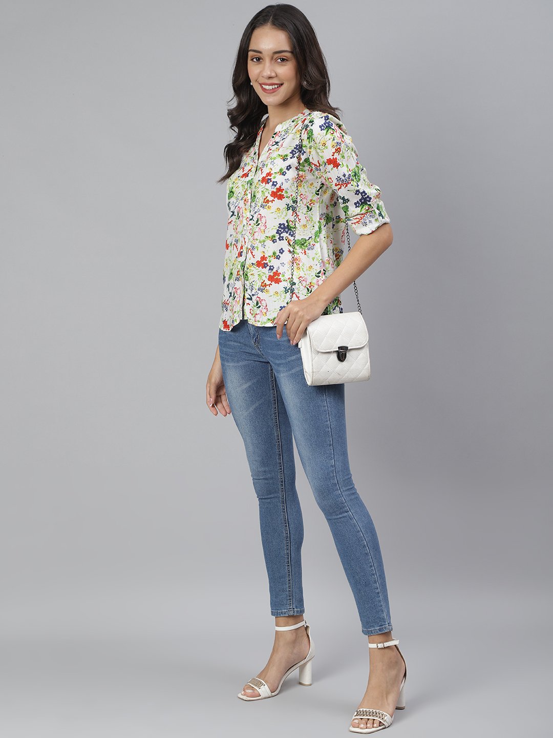 Scorpius Multicolor Floral Rayon Shirt