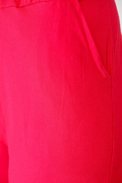 SCORPIUS CORAL SOLID TRACK PANT