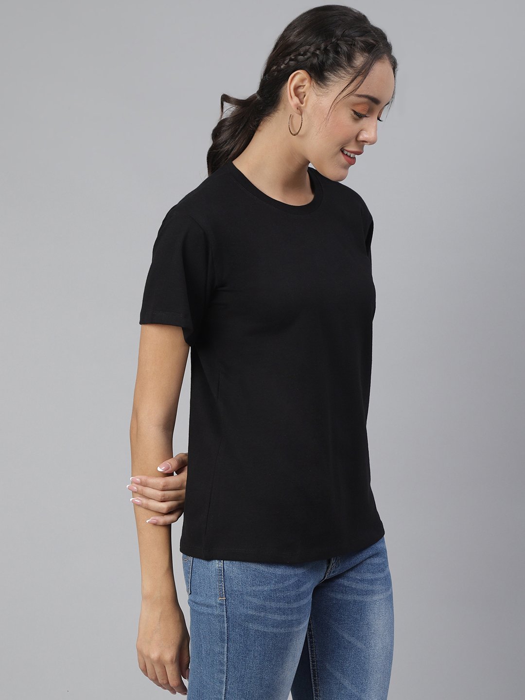 SCORPIUS Black Loose Fit Tshirt
