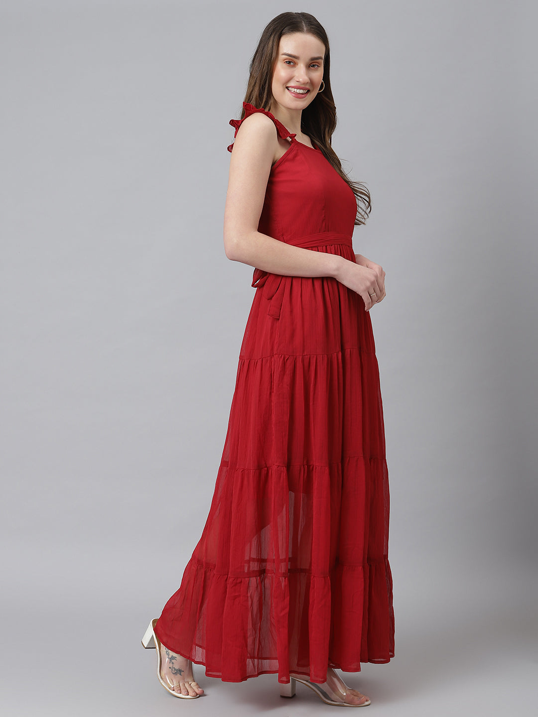 Maroon Dress