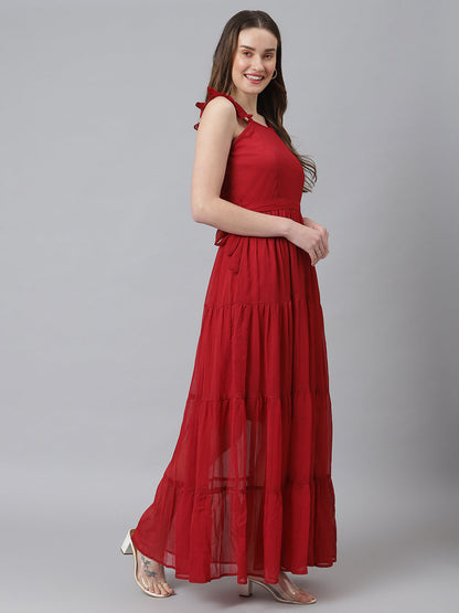 Maroon Dress