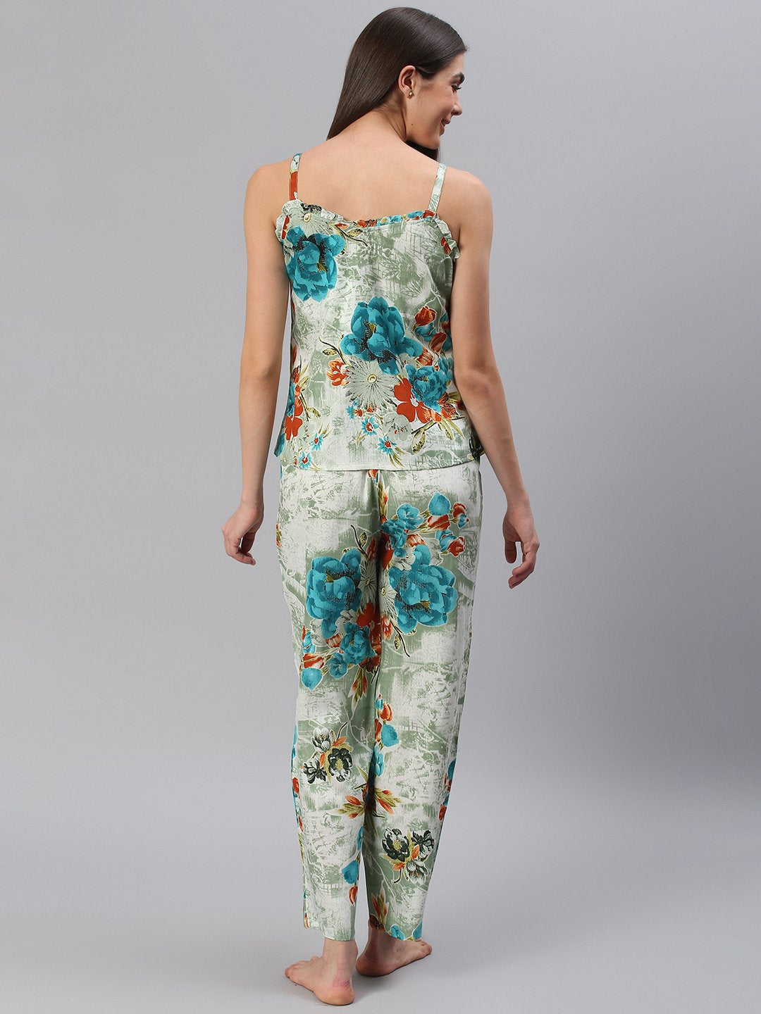 Cation Grey Strap Night Suit