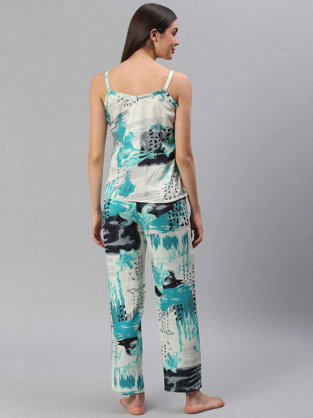 Cation Blue Strap Night Suit