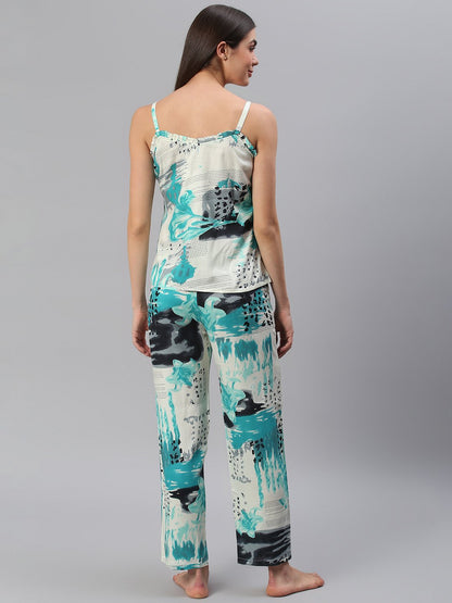 Cation Blue Strap Night Suit