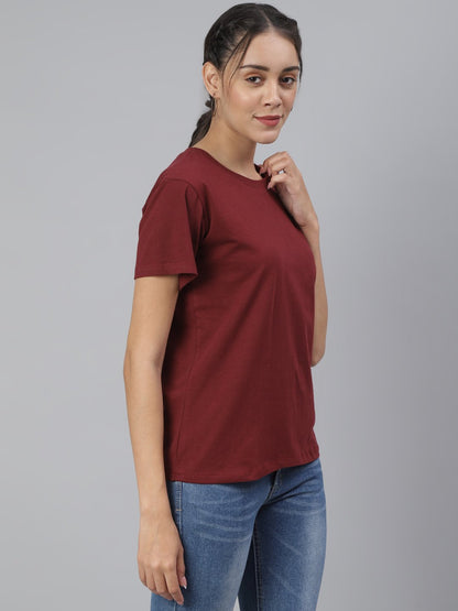 SCORPIUS Maroon Loose Fit Tshirt