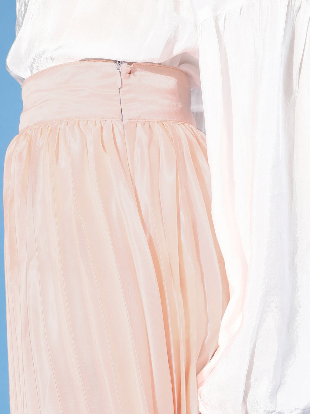 Orange Satin Skirt
