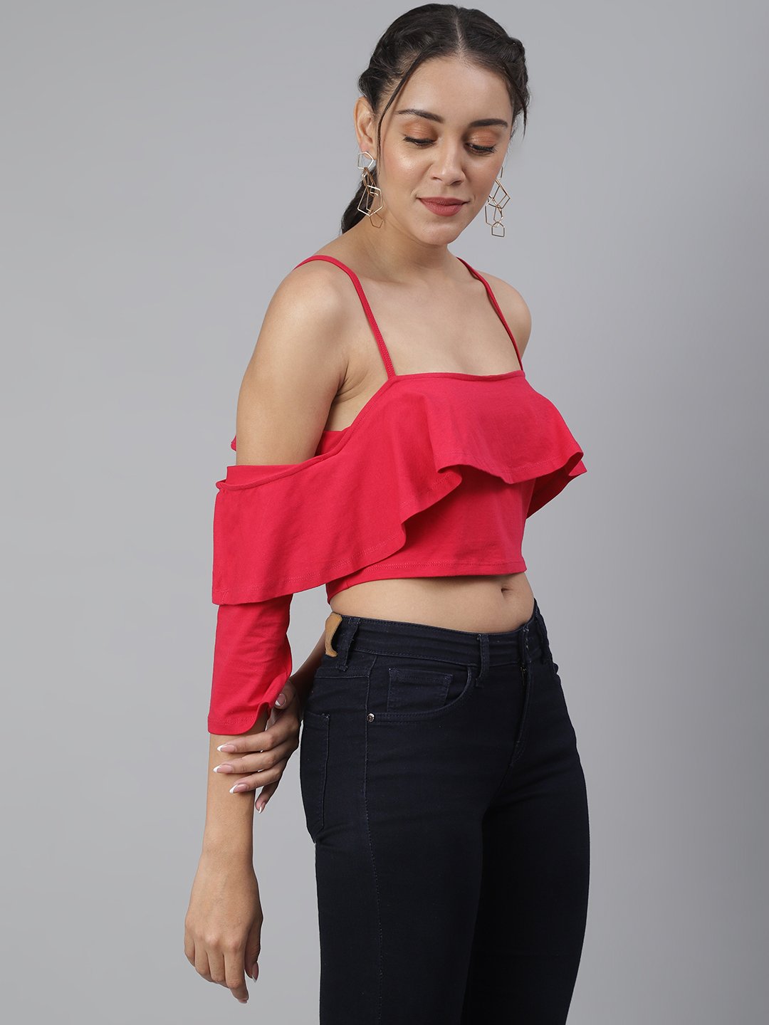 SCORPIUS Magenta Crop top