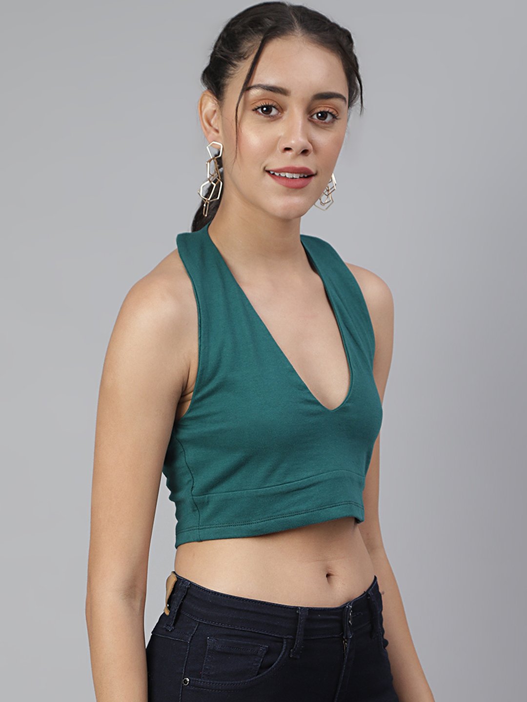 SCORPIUS Green Haulter Neck
