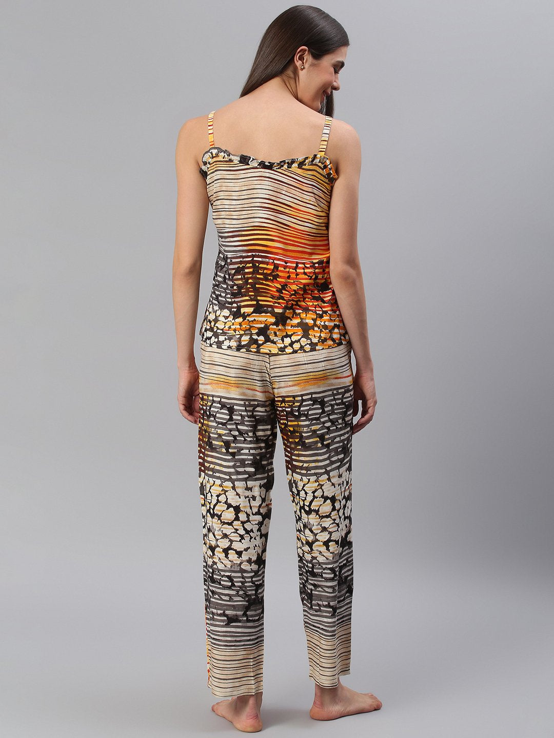 Cation Orange Strap Night Suit