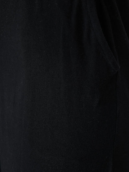 SCORPIUS BLACK SOLID TRACK PANT