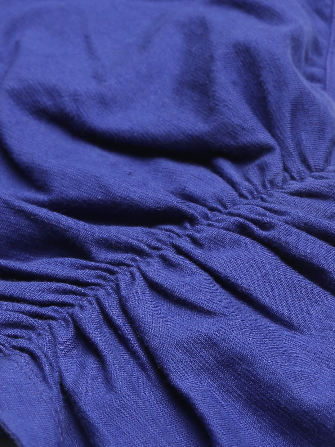 SCORPIUS Royal Blue Front Lastic Croptop