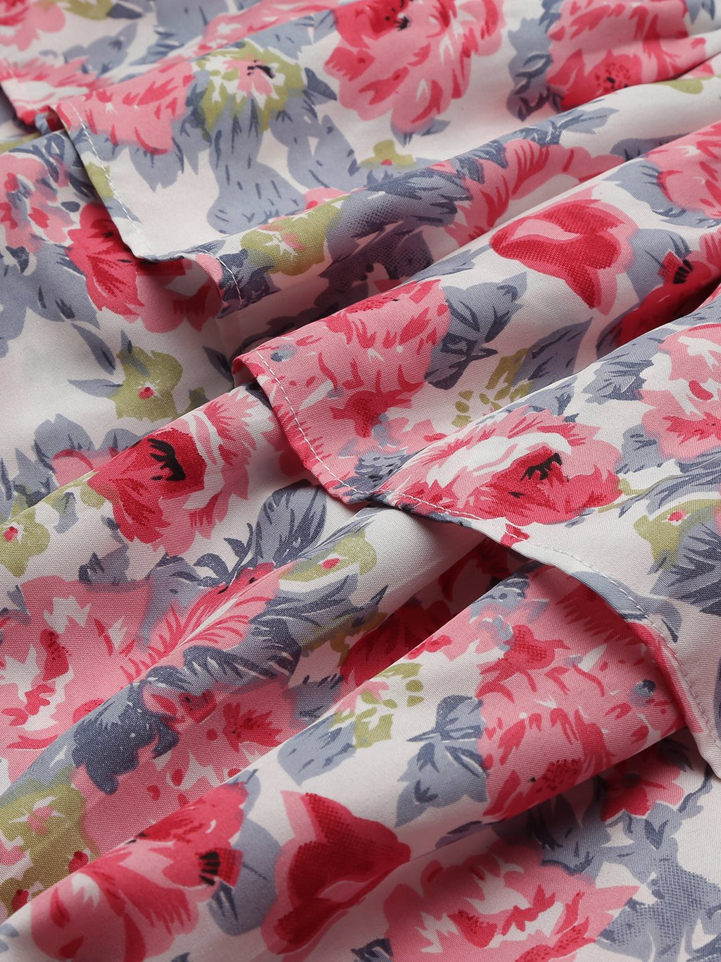 SCORPIUS Pink floral short skirt