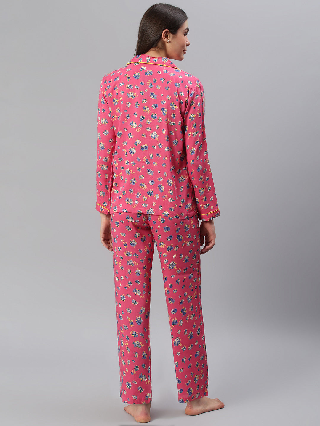 Cation Pink Printed Night Suit