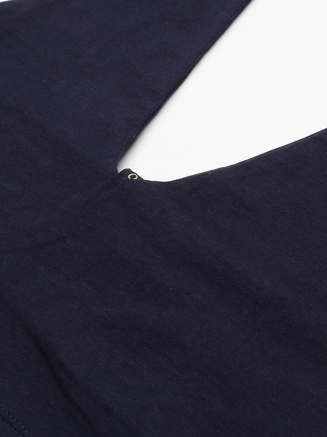 SCORPIUS Navy Haulter neck croptop