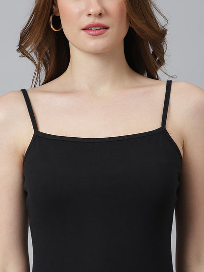 Solid Black Bodycon Dress