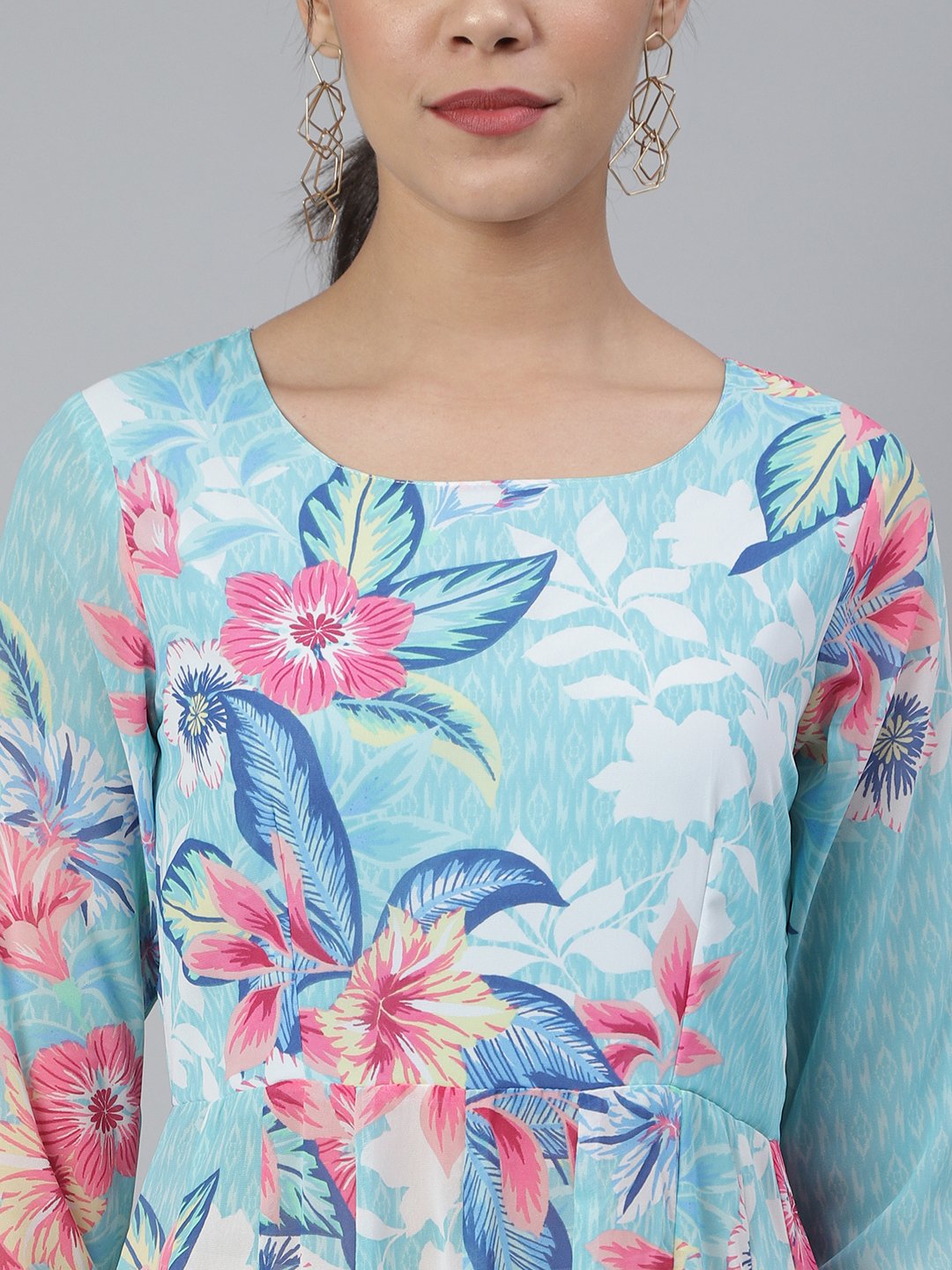 SCORPIUS Blue Front slit Longtop