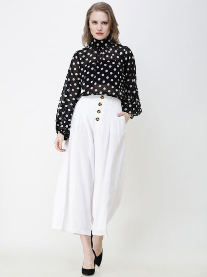 Black & White Polka Top
