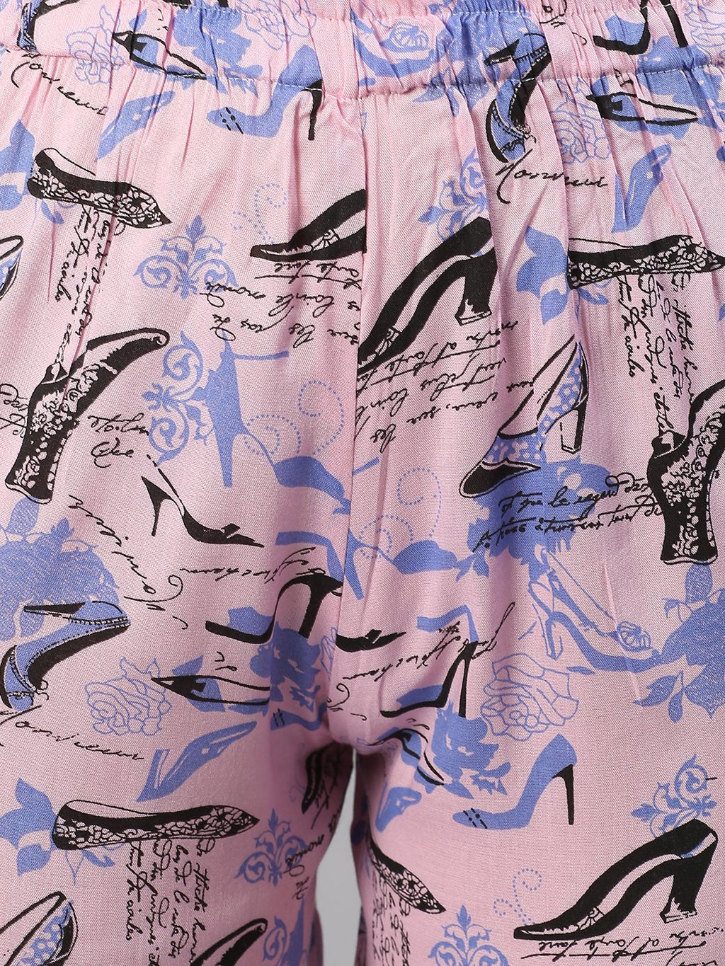Cation Pink Printed Night Suit