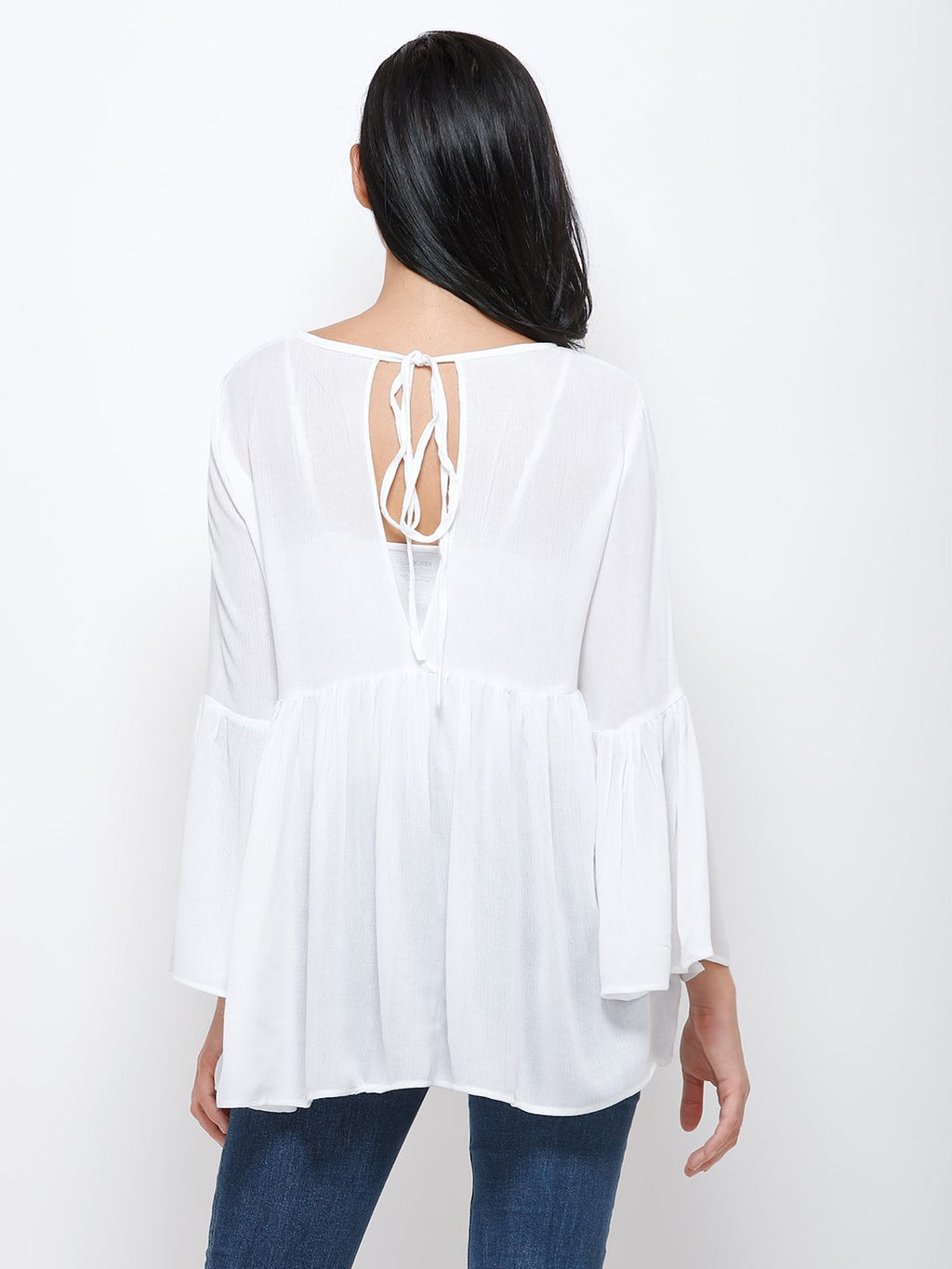 White solid top