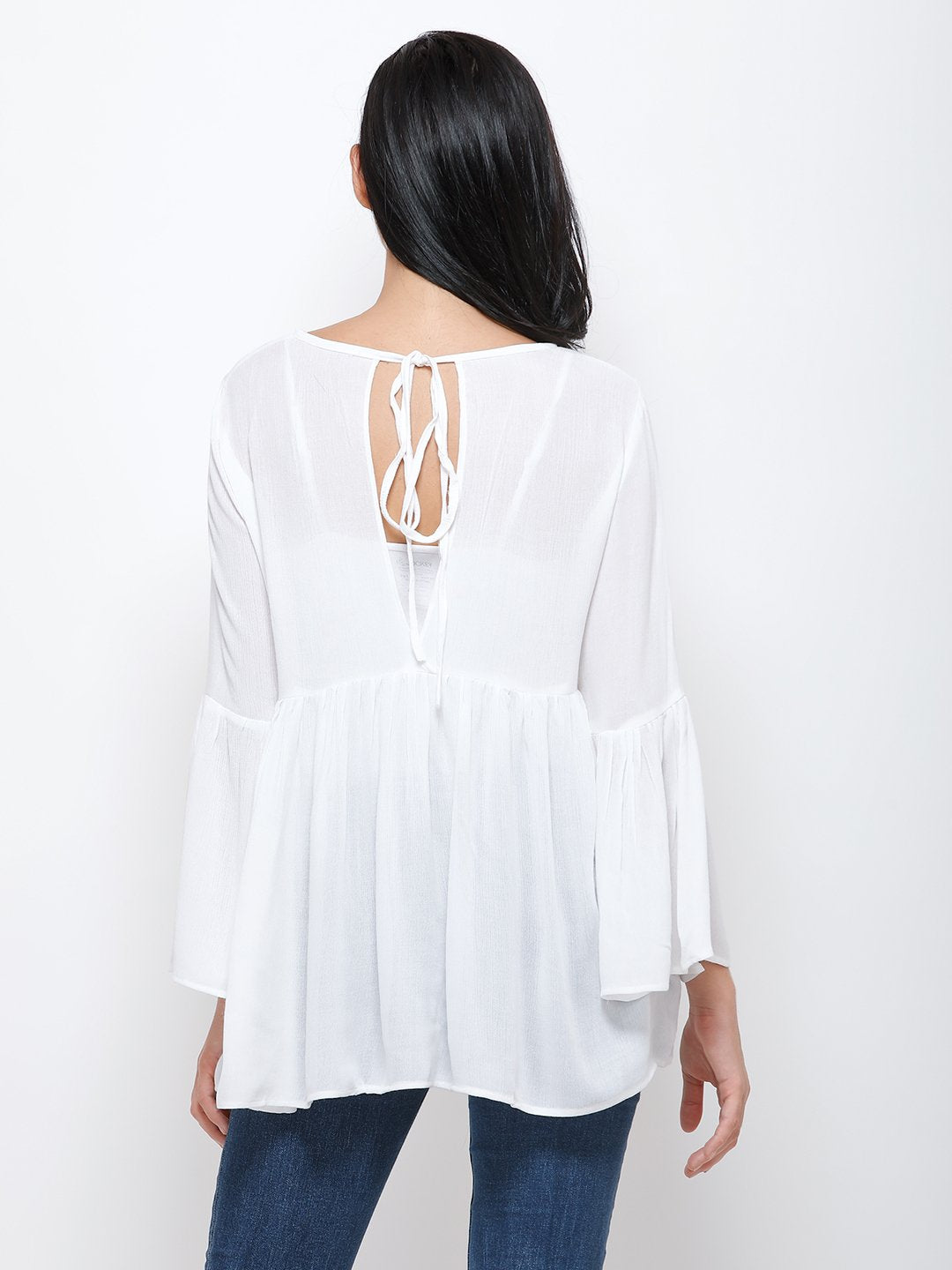 White solid top
