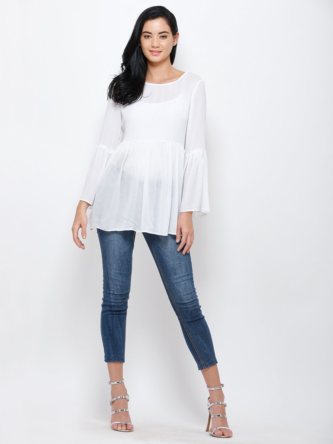 White solid top