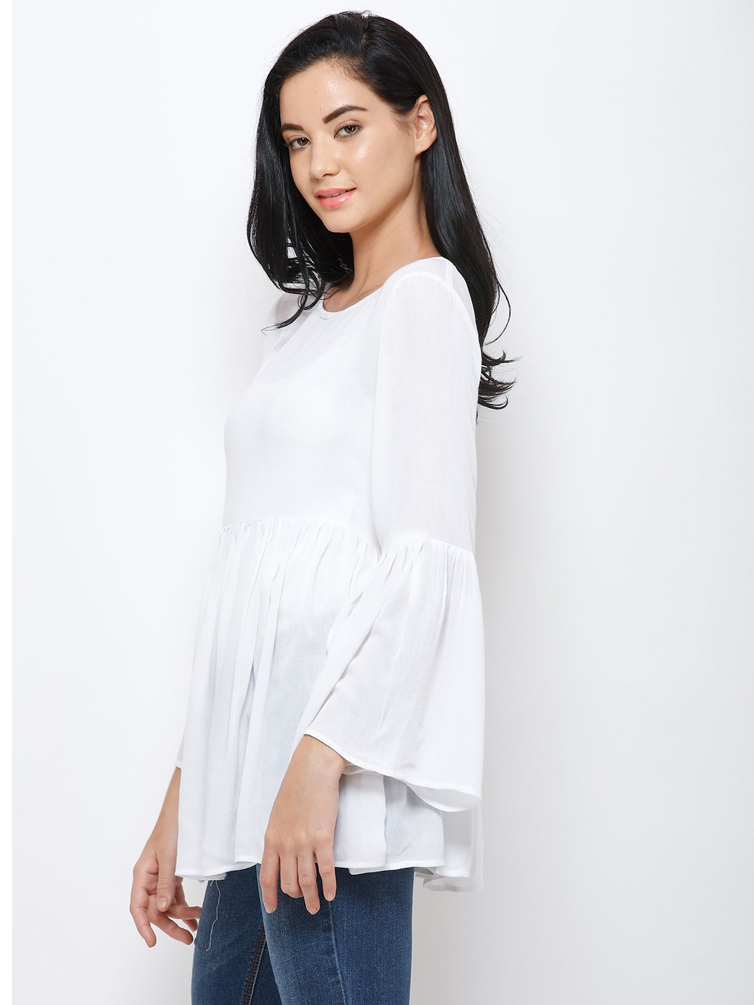 White solid top