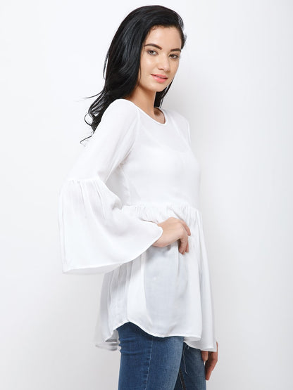 White solid top