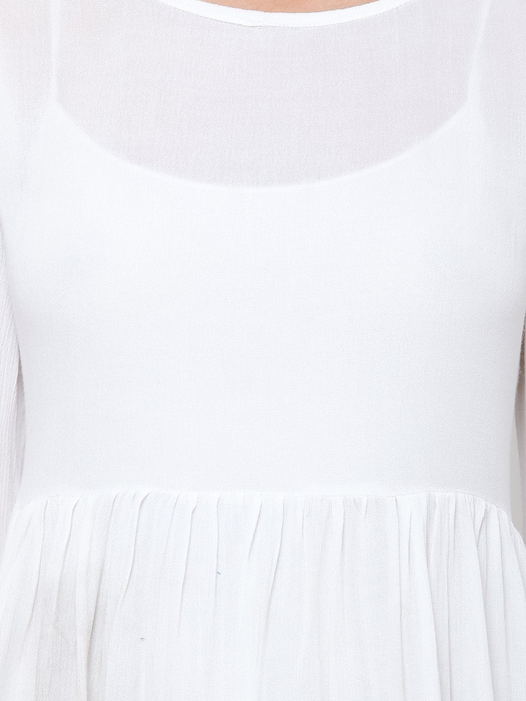 White solid top