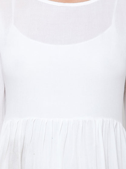 White solid top