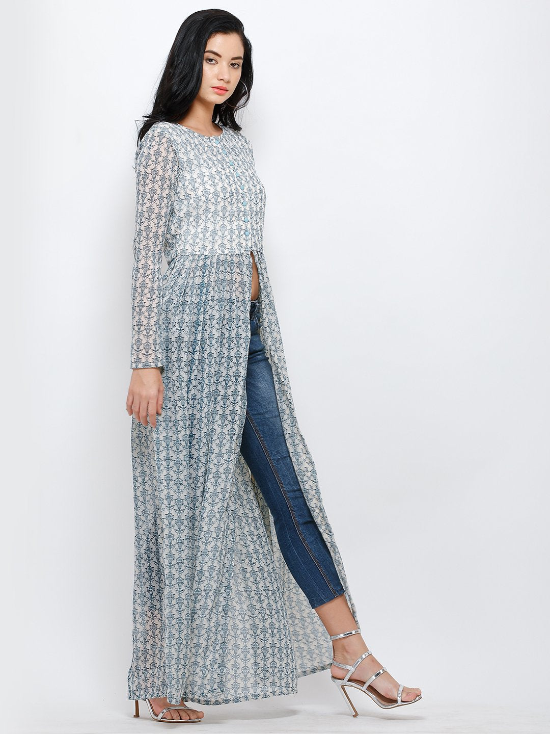 White Printed Tunic