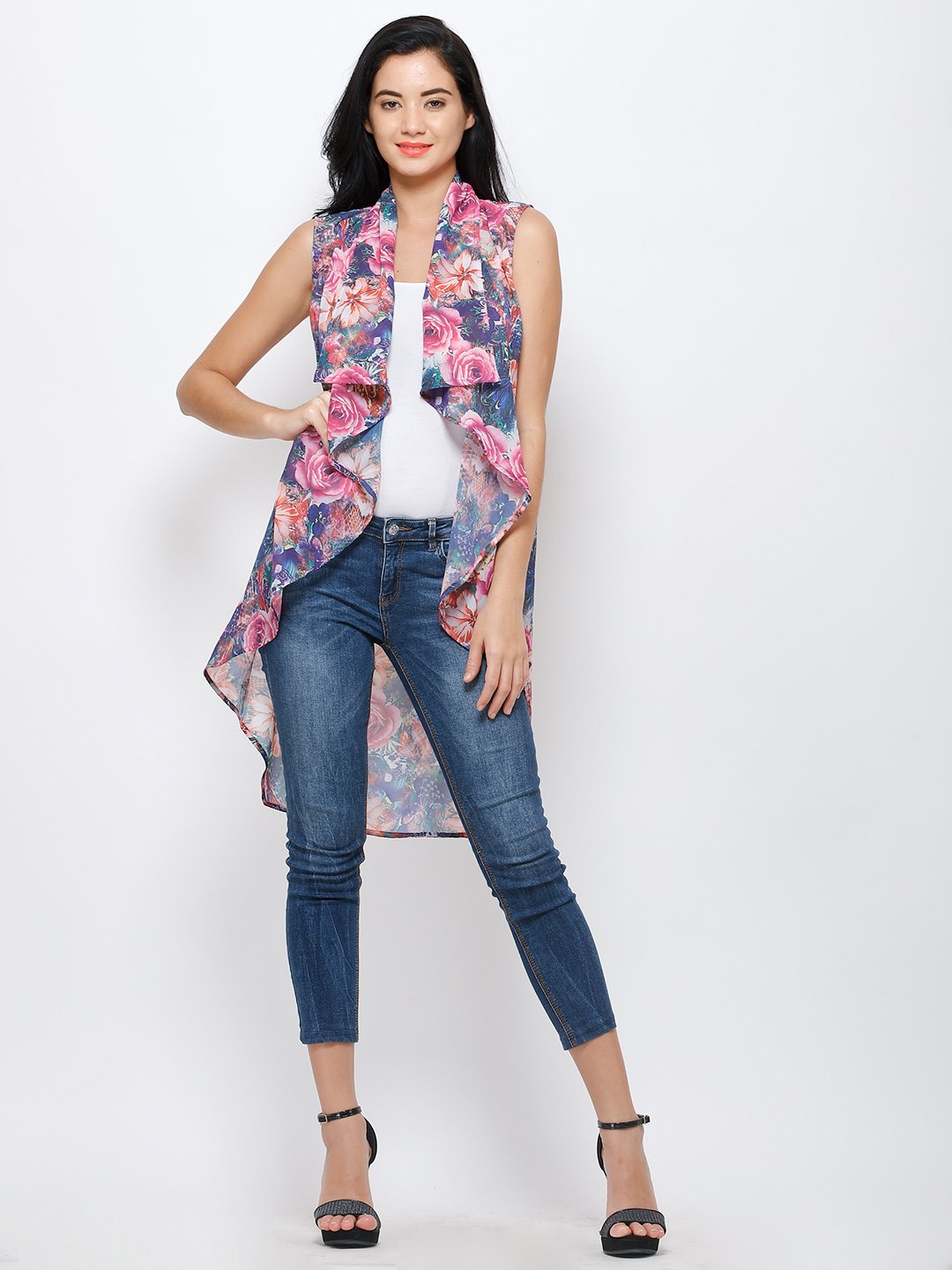 Multi printed shrug