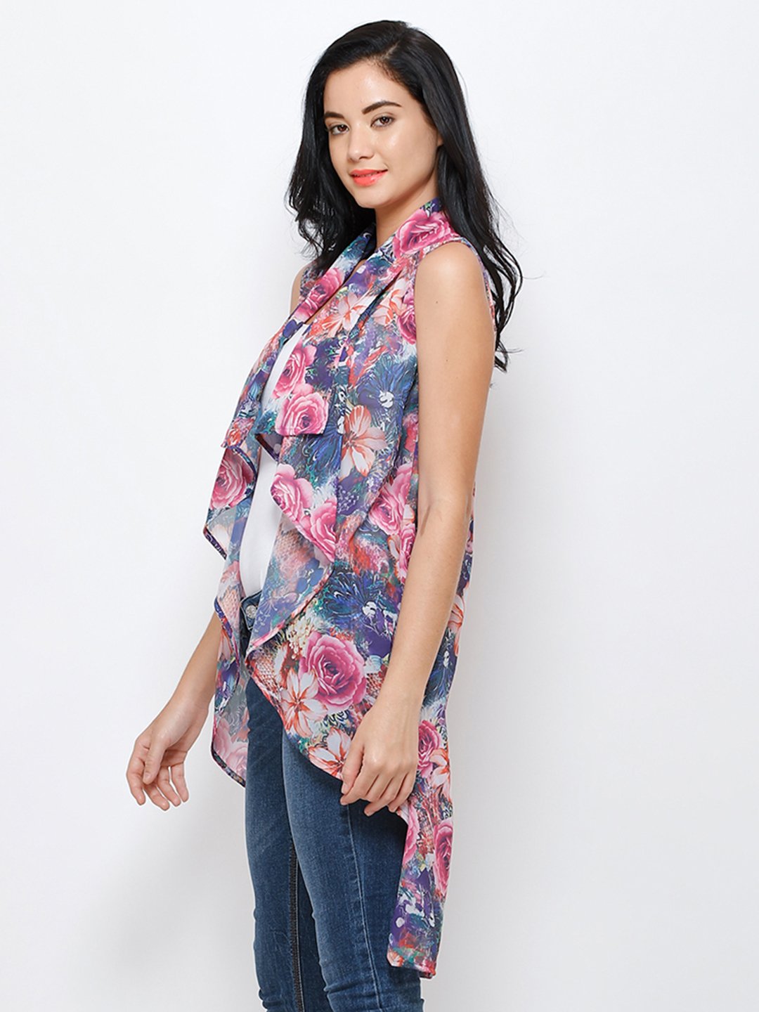 Multi printed shrug