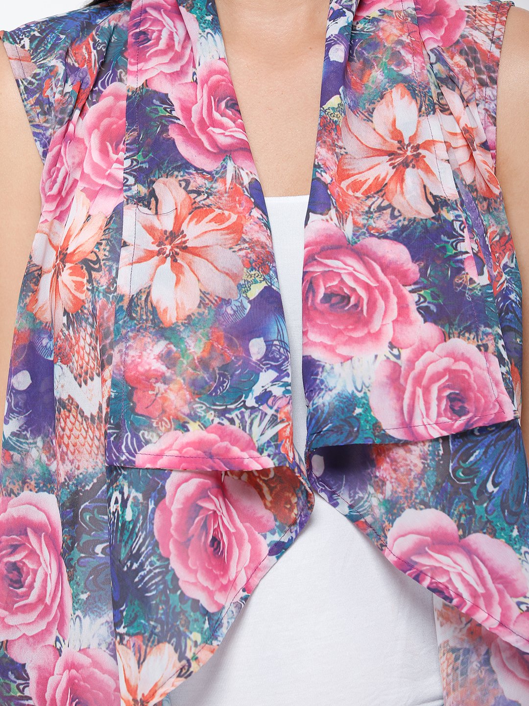 Multi printed shrug