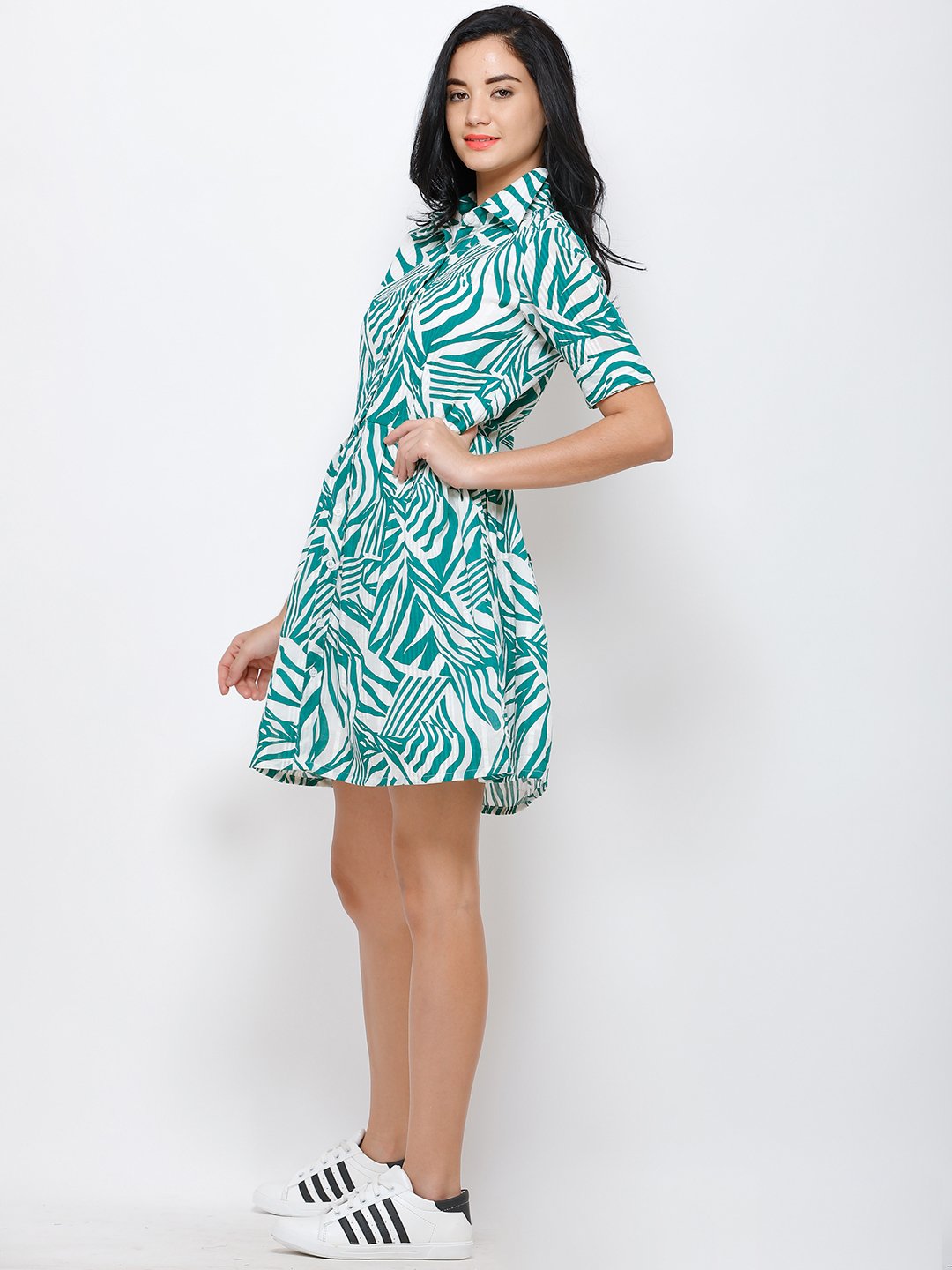 White shirt dress