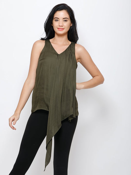 Olive Green Top