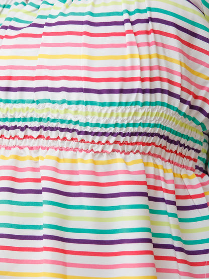 White Striped Top