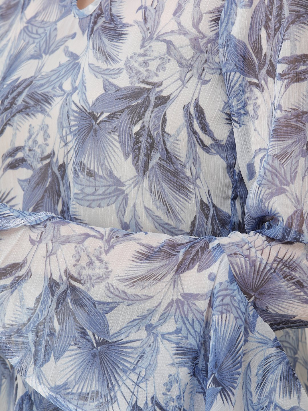 Blue Printed Top