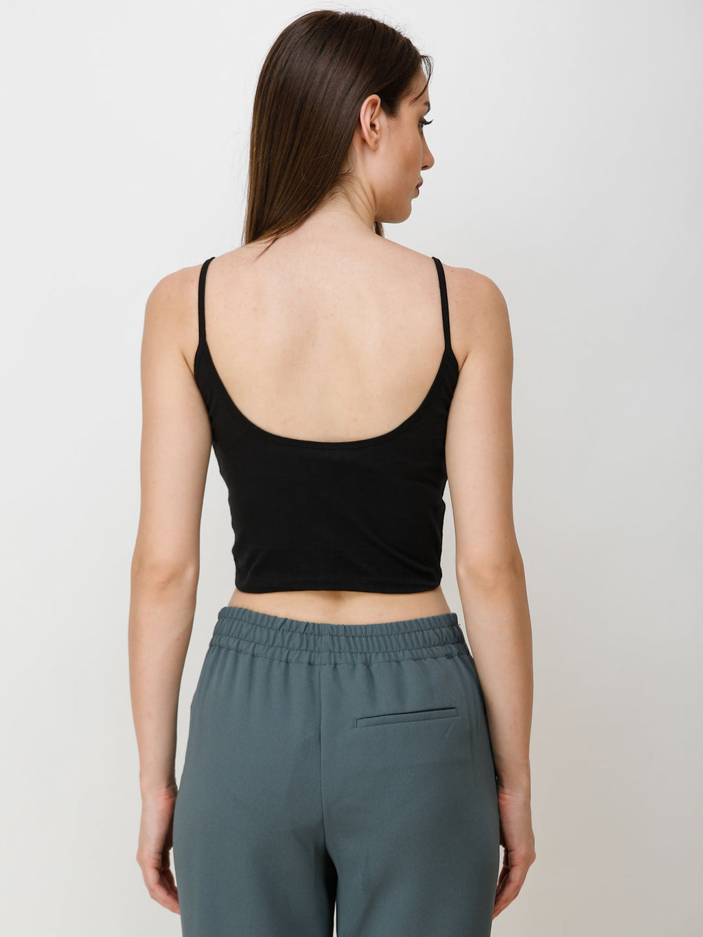 SCORPIUS Women Black Solid Top