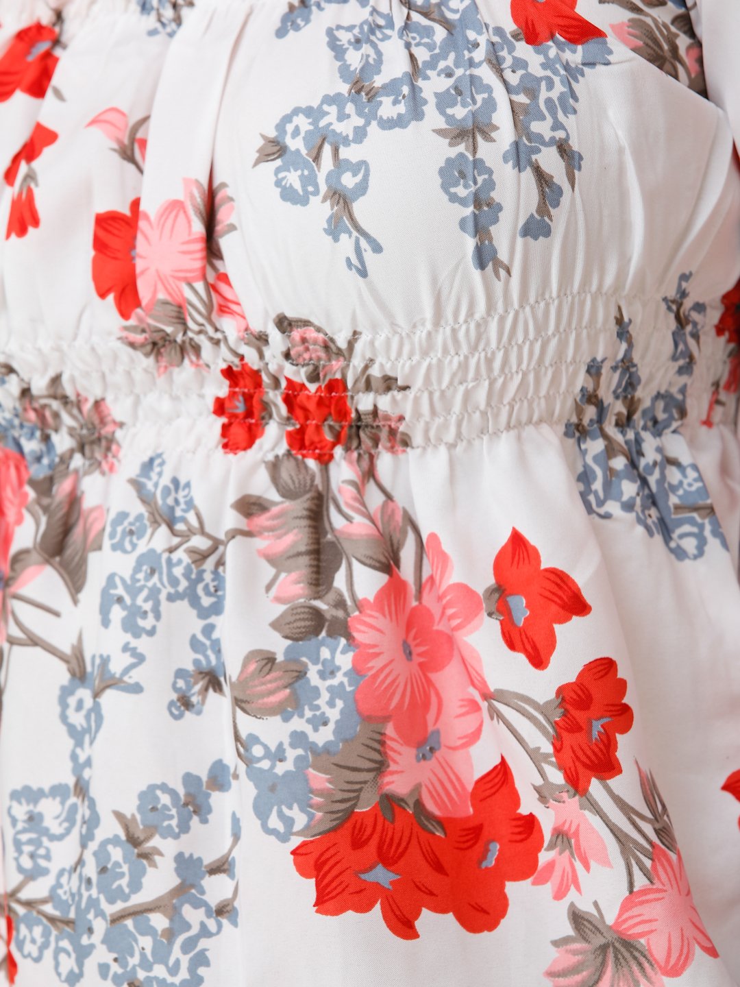 White Printed Top