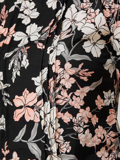 Black Printed Top